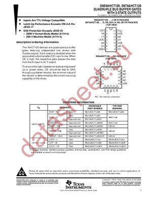 SN74AHCT126DBRE4 datasheet  